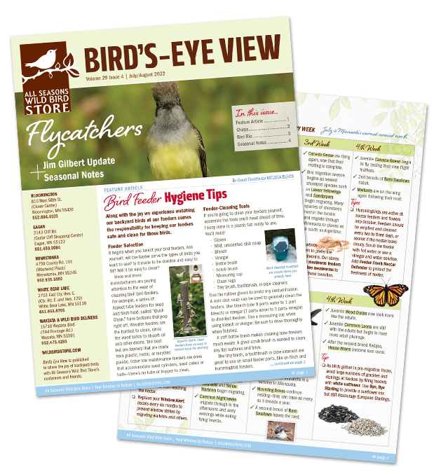 July/August Bird's Eye View Newsletter 2022