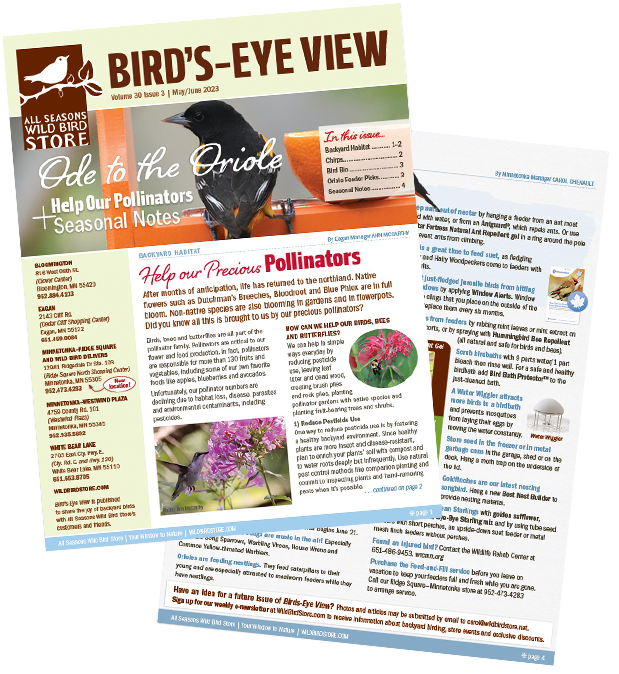 May/June 2023 Bird's-Eye View Newsletter covers