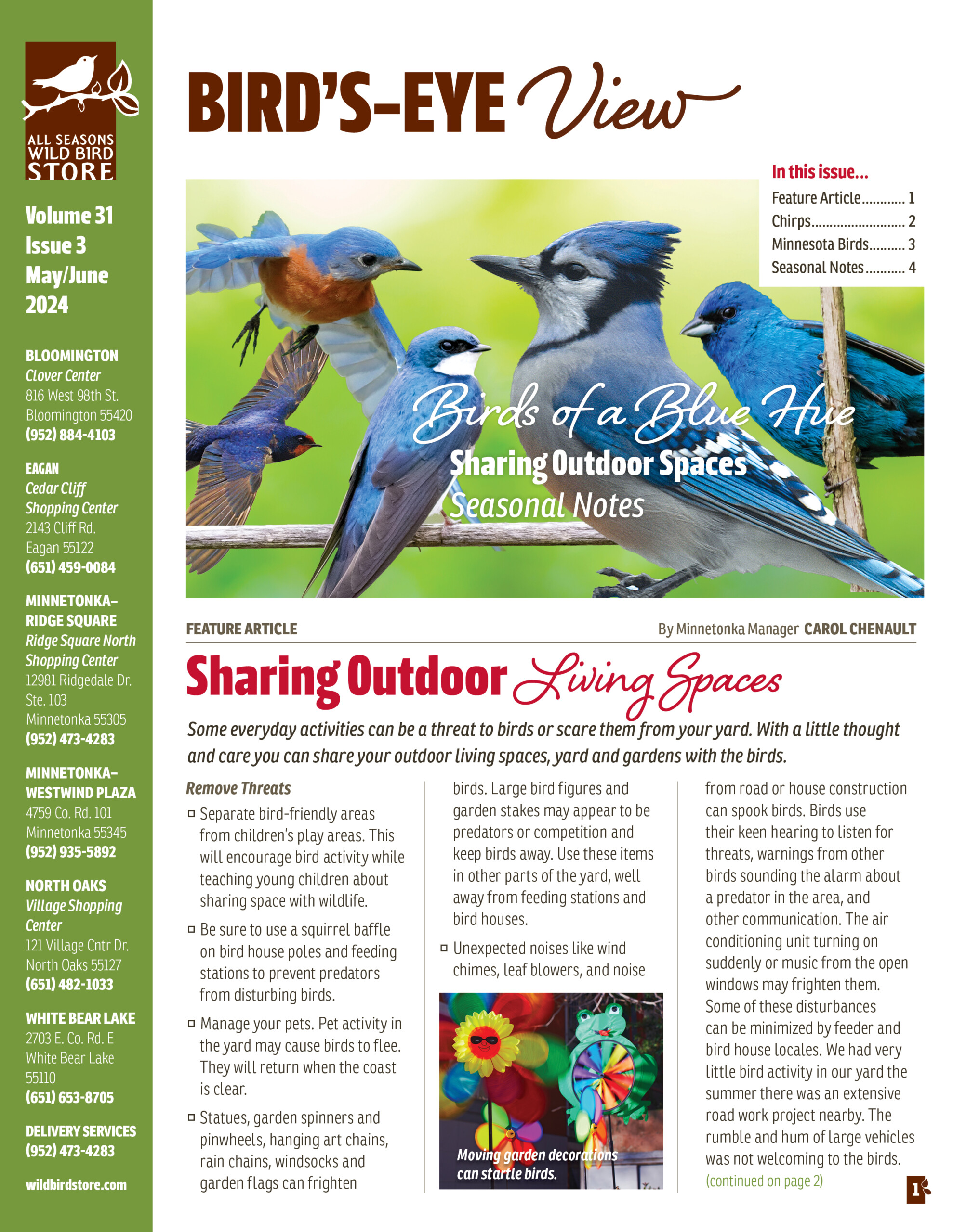 May/June 2024 Bird's-Eye View Newsletter